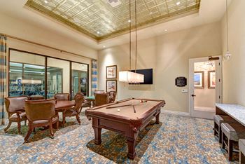 Pool Table in Avino Clubhouse in San Diego